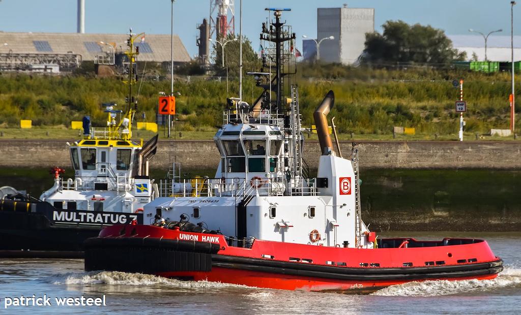 union hawk (Tug) - IMO 9406439, MMSI 205234000, Call Sign ORPQ under the flag of Belgium