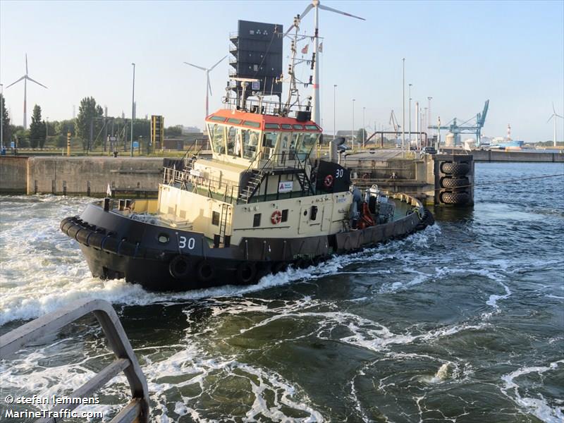 tug 30 (Tug) - IMO , MMSI 205501790, Call Sign OT5017 under the flag of Belgium