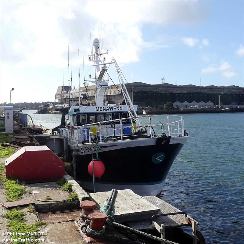 fv menawenn (Fishing vessel) - IMO , MMSI 227984000, Call Sign FUJH under the flag of France