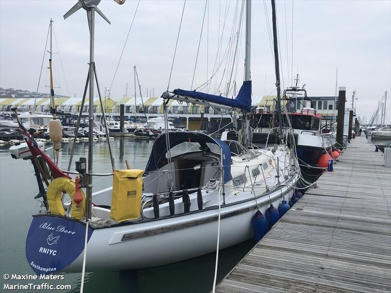 blue dove (Sailing vessel) - IMO , MMSI 235031014, Call Sign MKPS7 under the flag of United Kingdom (UK)