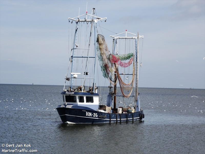 hn35 hermina (Fishing vessel) - IMO , MMSI 244690413, Call Sign PB2486 under the flag of Netherlands