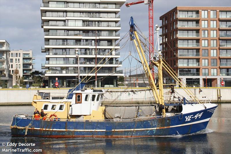 ye-44 dennis (Fishing vessel) - IMO , MMSI 245863000, Call Sign PIFW under the flag of Netherlands