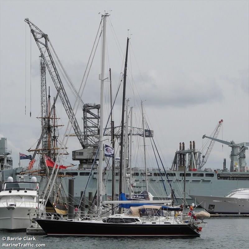 shekina (Sailing vessel) - IMO , MMSI 258105270, Call Sign LCVY under the flag of Norway