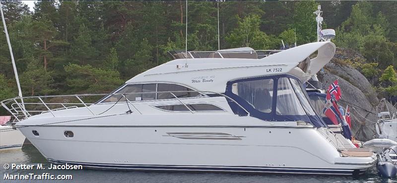 white beauty (Pleasure craft) - IMO , MMSI 258129160, Call Sign LK7522 under the flag of Norway