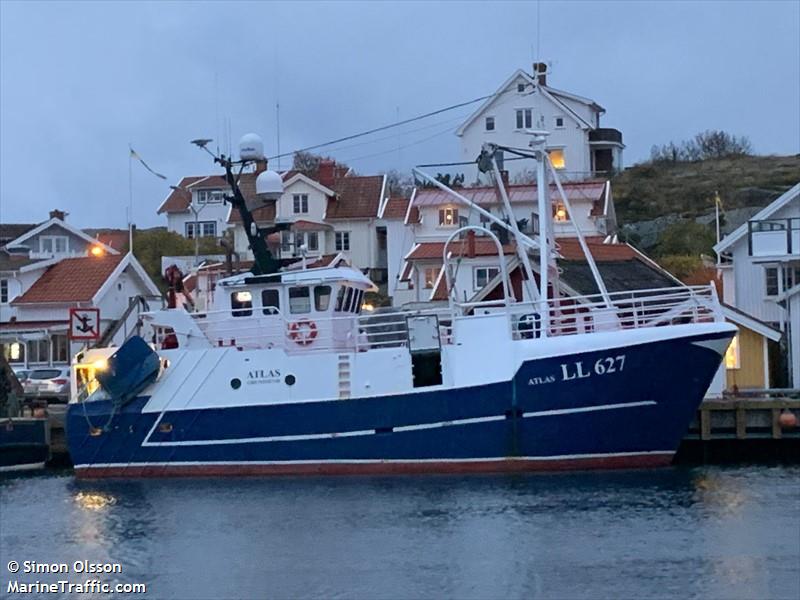 atlas (Fishing vessel) - IMO , MMSI 265030000, Call Sign SFE4228 under the flag of Sweden