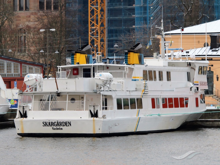 skargarden (Passenger Ship) - IMO 7727310, MMSI 265522480, Call Sign SFTJ under the flag of Sweden