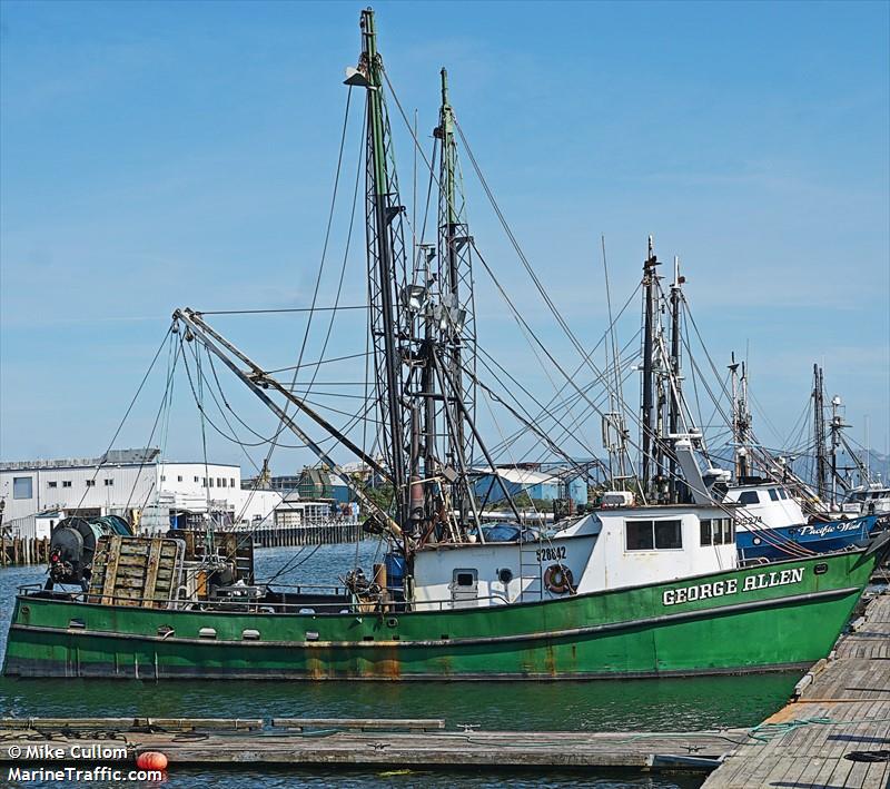 george allen (Fishing Vessel) - IMO 7309613, MMSI 366435740, Call Sign WBT7376 under the flag of United States (USA)
