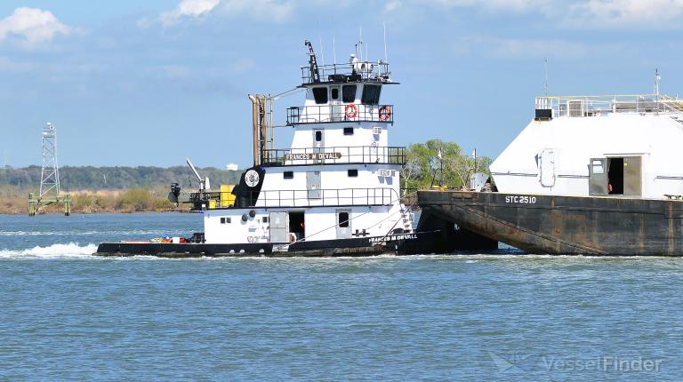 francis m devall (Towing vessel) - IMO , MMSI 366972950, Call Sign WQZ6719 under the flag of United States (USA)