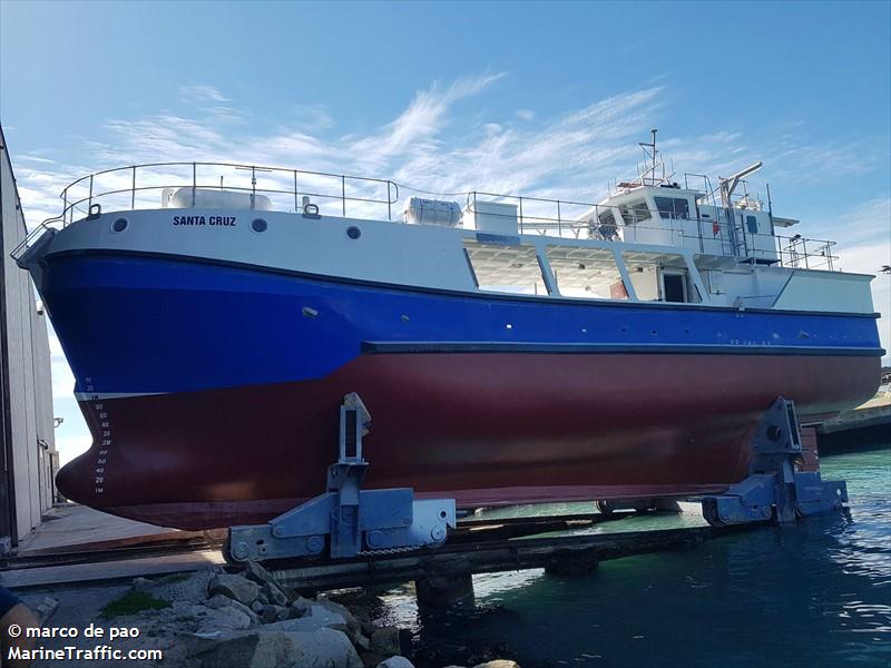 santa cruz (Fishing vessel) - IMO , MMSI 601357900, Call Sign ZR4474 under the flag of South Africa