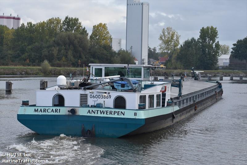 marcari (Cargo ship) - IMO , MMSI 205363990, Call Sign OT3639 under the flag of Belgium