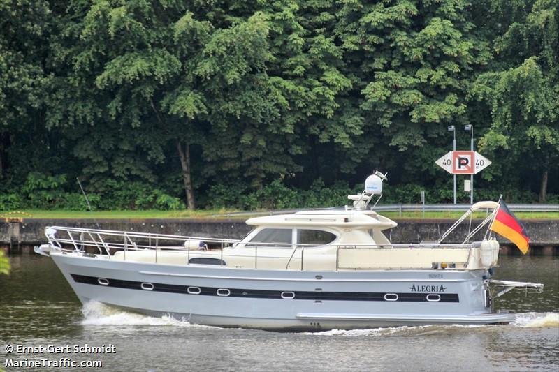 alegria (Pleasure craft) - IMO , MMSI 211619630 under the flag of Germany