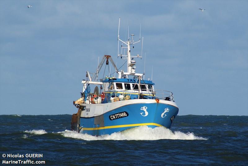 fv yaka1 (Fishing vessel) - IMO , MMSI 227423000, Call Sign FGVB under the flag of France