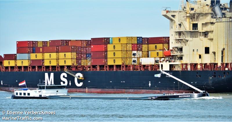 sayonara (Cargo ship) - IMO , MMSI 244670936, Call Sign PD2821 under the flag of Netherlands