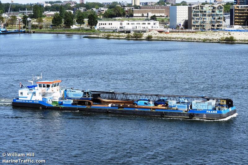 frans (Port tender) - IMO , MMSI 244710446, Call Sign PD9031 under the flag of Netherlands