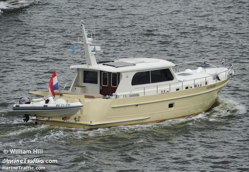 infinity (Pleasure craft) - IMO , MMSI 244820841, Call Sign PG3237 under the flag of Netherlands