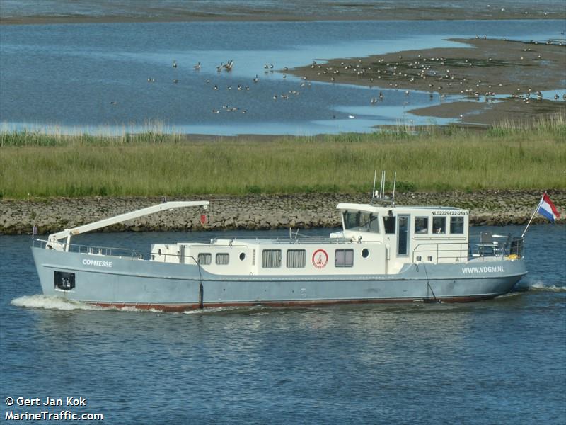 comtesse (Pleasure craft) - IMO , MMSI 244830645, Call Sign PI7800 under the flag of Netherlands