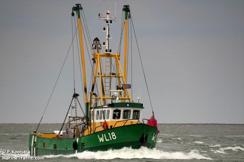 wl18 vrijheid (Fishing vessel) - IMO , MMSI 245504000, Call Sign PIIW under the flag of Netherlands