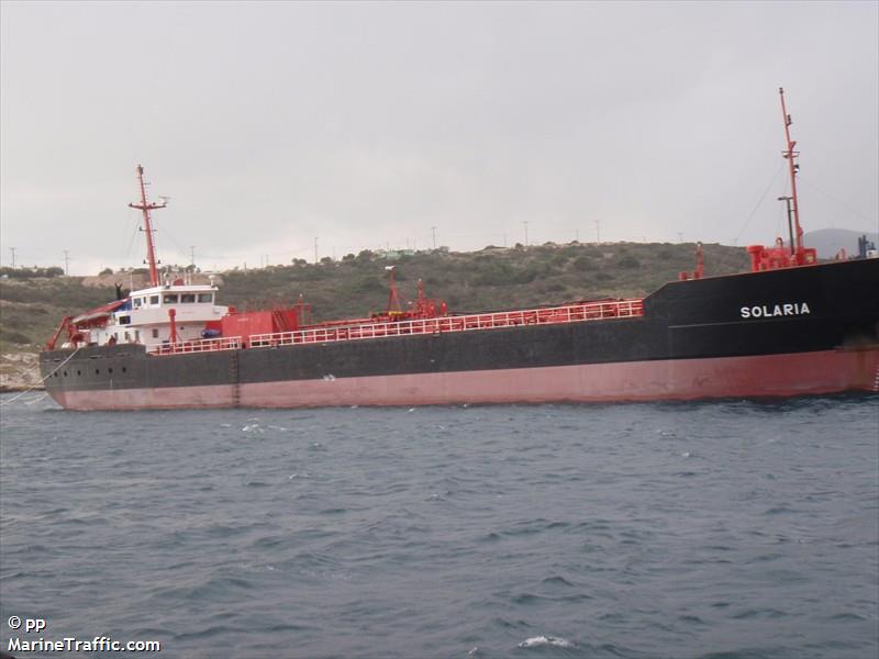 solaria (Oil Products Tanker) - IMO 8906236, MMSI 247256800, Call Sign IIOP2 under the flag of Italy