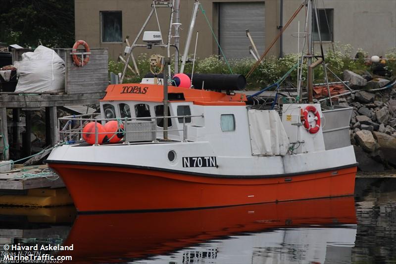topas (Fishing vessel) - IMO , MMSI 257045140, Call Sign LK6223 under the flag of Norway