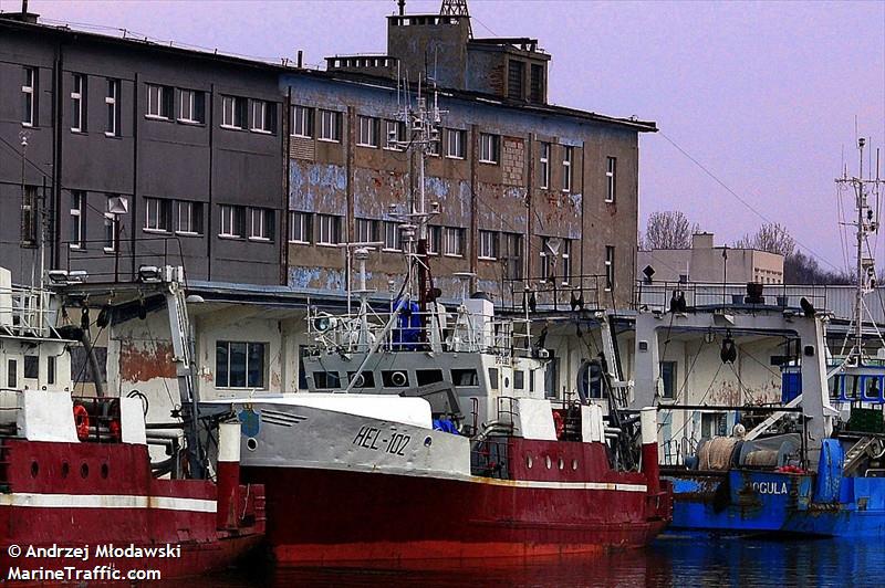 hel-102 (Fishing Vessel) - IMO 7625847, MMSI 261007210, Call Sign SPG2382 under the flag of Poland