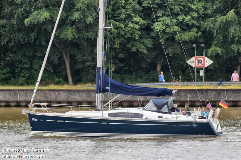 nina (Sailing vessel) - IMO , MMSI 211517760, Call Sign DJ5633 under the flag of Germany