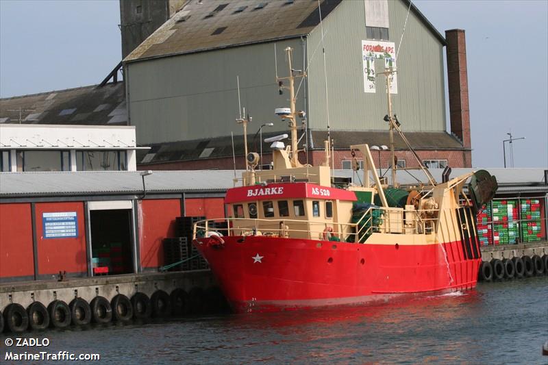 bjarke as520 (Fishing vessel) - IMO , MMSI 219001125, Call Sign OVZK under the flag of Denmark