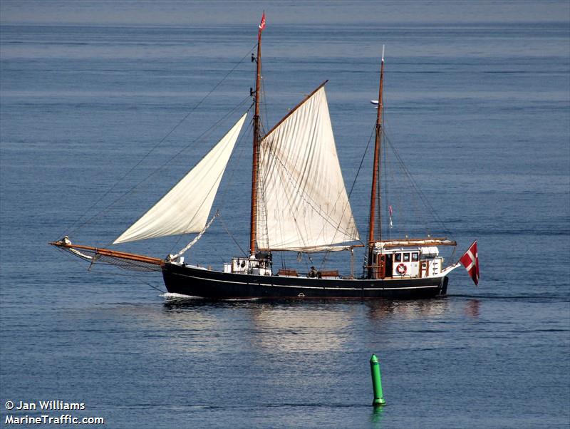 hjalm (Sailing vessel) - IMO , MMSI 219003232, Call Sign OUXI under the flag of Denmark