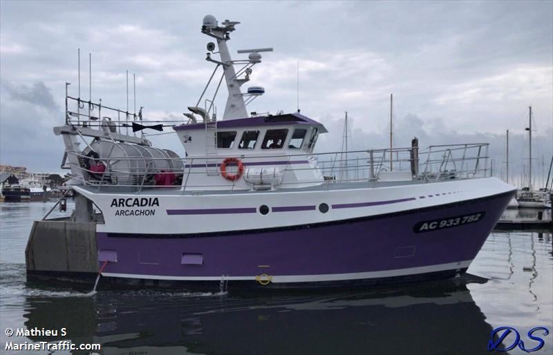 fv arcadia (Fishing vessel) - IMO , MMSI 228358600, Call Sign FLBI under the flag of France