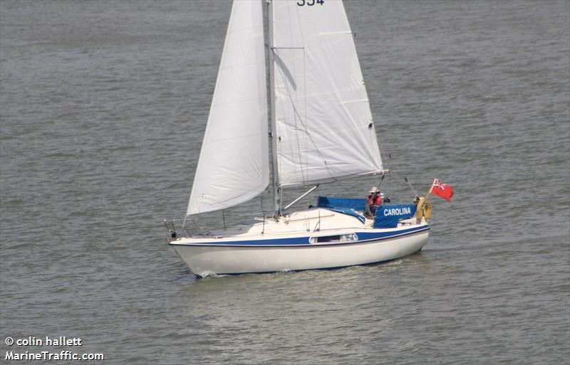 carolina (Sailing vessel) - IMO , MMSI 235102526, Call Sign 2HCP2 under the flag of United Kingdom (UK)