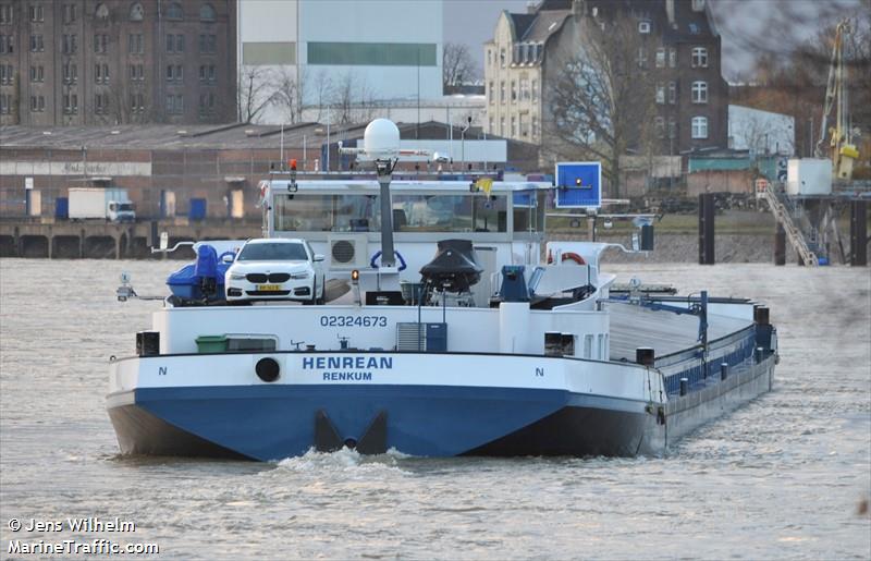 henrean (Cargo ship) - IMO , MMSI 244700161, Call Sign PG6465 under the flag of Netherlands