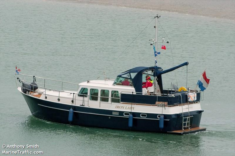 iron lady (Pleasure craft) - IMO , MMSI 244890034, Call Sign PC3166 under the flag of Netherlands