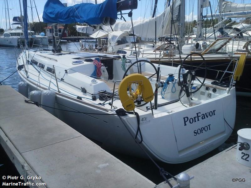porfavor (Sailing vessel) - IMO , MMSI 261028780, Call Sign SPG4105 under the flag of Poland