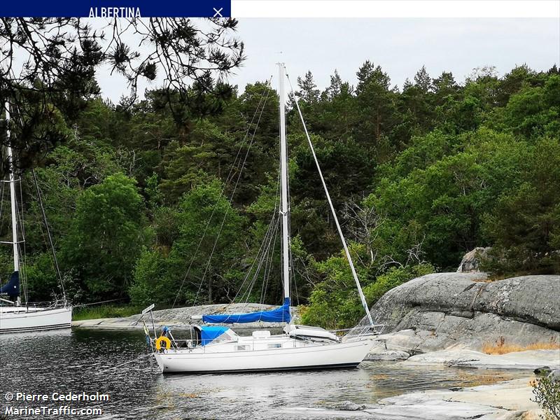 albertina (Sailing vessel) - IMO , MMSI 265591360, Call Sign SF4976 under the flag of Sweden