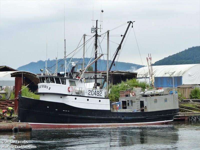 star wars 2 (Fishing vessel) - IMO , MMSI 316014214 under the flag of Canada