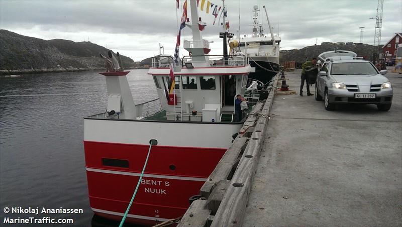 bent s (Fishing vessel) - IMO , MMSI 331626000, Call Sign OXGM under the flag of Greenland