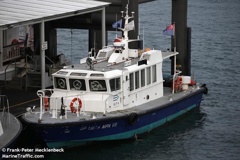 mpa 7 (Law enforcment) - IMO , MMSI 563070970, Call Sign 9V6706 under the flag of Singapore