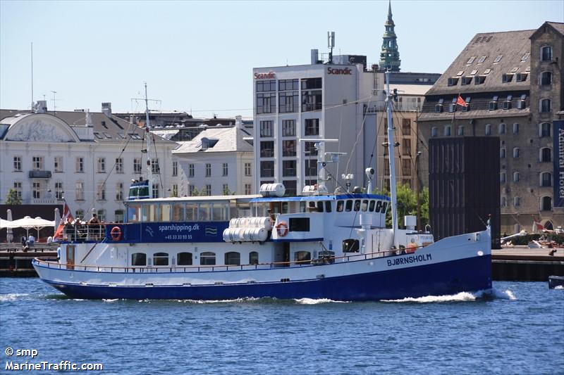 bjornsholm (Passenger Ship) - IMO 5161158, MMSI 222530728, Call Sign OXXM