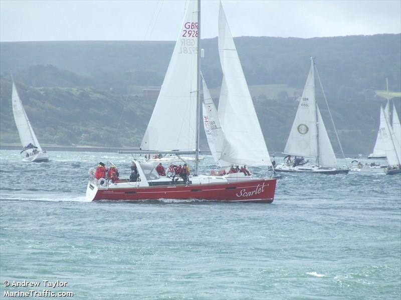 scarlet (Pleasure craft) - IMO , MMSI 235090871, Call Sign 2FFS4 under the flag of United Kingdom (UK)