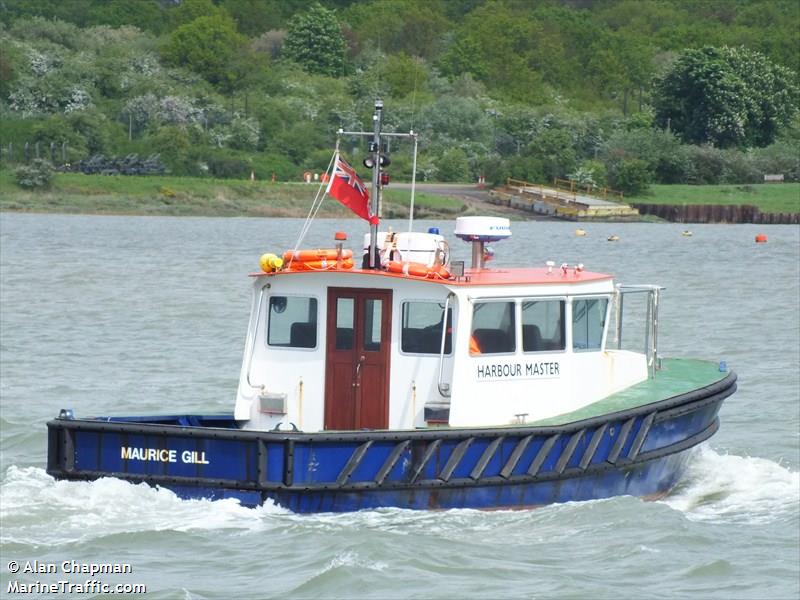 maurice gill (Port tender) - IMO , MMSI 235101286, Call Sign MEKF6 under the flag of United Kingdom (UK)