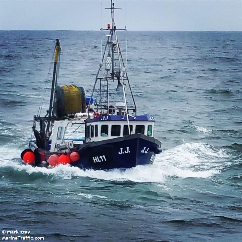 jj (Fishing vessel) - IMO , MMSI 235108243 under the flag of United Kingdom (UK)