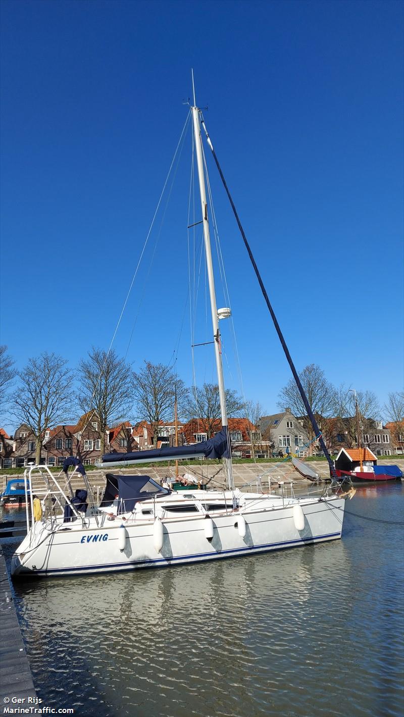 evnig (Sailing vessel) - IMO , MMSI 244137307, Call Sign PA6006 under the flag of Netherlands