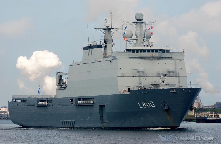 nato warship l800 (Vessel (function unknown)) - IMO 9109756, MMSI 244159000, Call Sign PARD under the flag of Netherlands