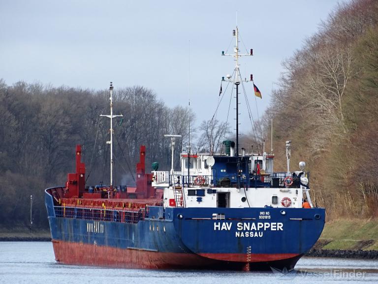 hav snapper (General Cargo Ship) - IMO 9001813, MMSI 311014800, Call Sign C6XN4 under the flag of Bahamas