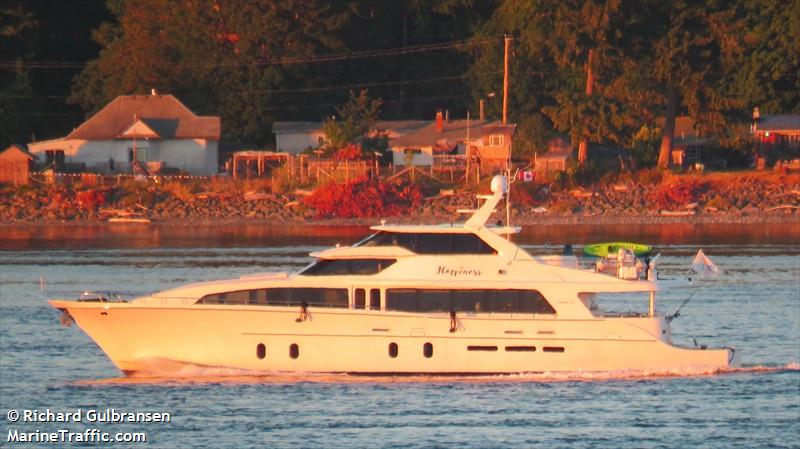 happiness (Pleasure craft) - IMO , MMSI 368056810, Call Sign WDK4598 under the flag of United States (USA)