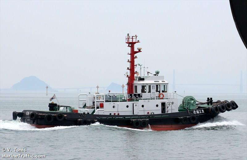 kukhwa no1 (Tug) - IMO 9192038, MMSI 440127670, Call Sign 980290K under the flag of Korea